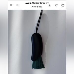 Personal Brush Necklace green black